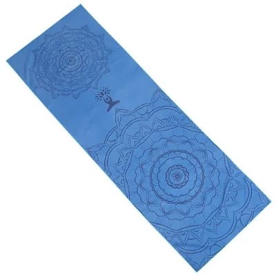 YogaPrintMat™ - Mandala Bleu - Vitalité Yoga