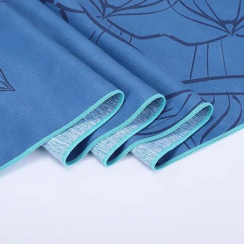 YogaPrintMat™ - Mandala Bleu - Vitalité Yoga